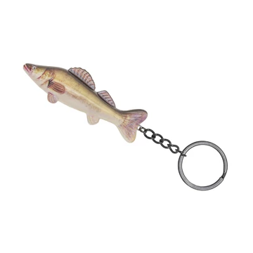 CZ4418 Carp Zoom süllős kulcstartó – halformájú horgász ajándék süllőmintával